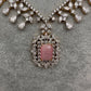 AD Pink Dainty Short Necklace