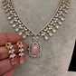 AD Pink Dainty Short Necklace