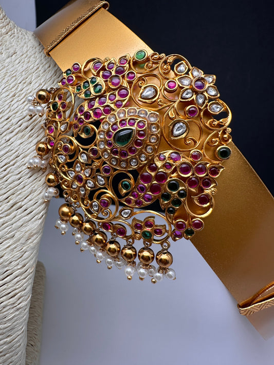 Matte Kempu Hip Belt Vaddanam