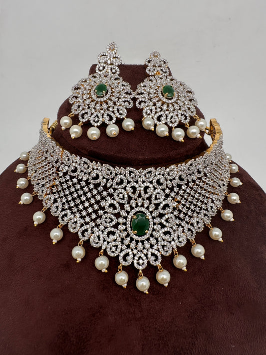 AD Diamond Finish Choker - Green