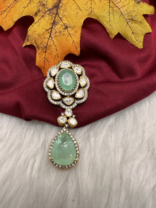 92.5 Silver Mint Green Pendent