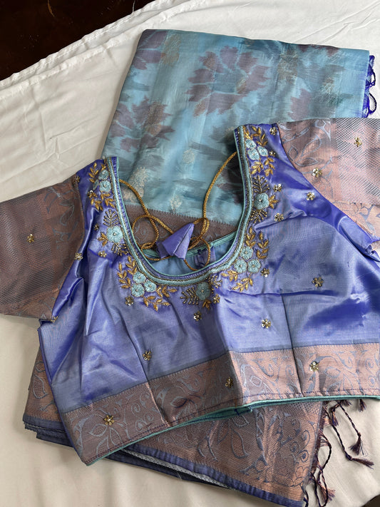 Pure Soft Silk with Kanjeevaram Border Saree