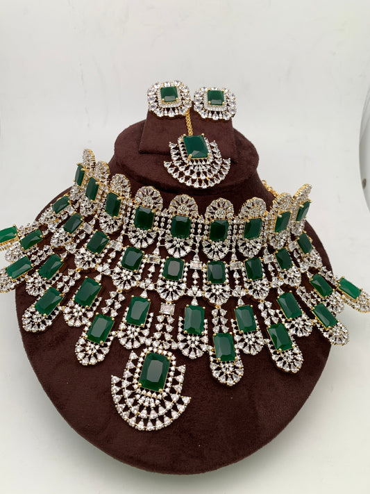 AD Emerald Green Bridal Kiara Inspired Choker