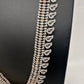 AD Diamond Finish Color Stone Mango Design Long Necklace