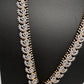 AD Diamond Finish Color Stone Long Necklace - Red