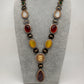AD Multi Color Oval Stone Sabyasachi Inspired Short Necklace