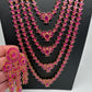 Ruby Multi Layer Long Necklace