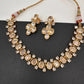 Moissanite Clear Stone Short Necklace