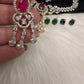 AD Changeable Stones Short Necklace