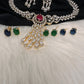AD Changeable Stones Short Necklace