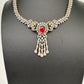AD Changeable Stones Short Necklace