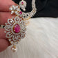 AD Changeable Stones Short Neckline Necklace