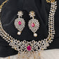 AD Changeable Stones Short Neckline Necklace