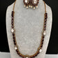Moissanite Monalisa Color Stone Short Necklace - Purple