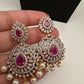 AD Ruby Neckline Short Necklace