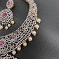 AD Ruby Neckline Short Necklace