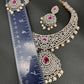 AD Ruby Neckline Short Necklace