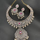 AD Ruby Neckline Short Necklace