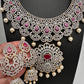 AD Ruby Neckline Short Necklace