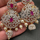 AD Ruby Neckline Short Necklace