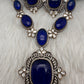 AD Doublet Color Stone Necklace - Blue