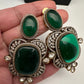 AD Doublet Color Stone Necklace - Green