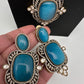 AD Doublet Color Stone Necklace - LightBlue