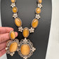 AD Doublet Color Stone Necklace - Yellow