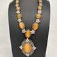 AD Doublet Color Stone Necklace - Yellow