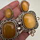AD Doublet Color Stone Necklace - Yellow