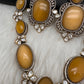 AD Doublet Color Stone Necklace - Yellow