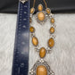 AD Doublet Color Stone Necklace - Yellow