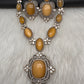 AD Doublet Color Stone Necklace - Yellow