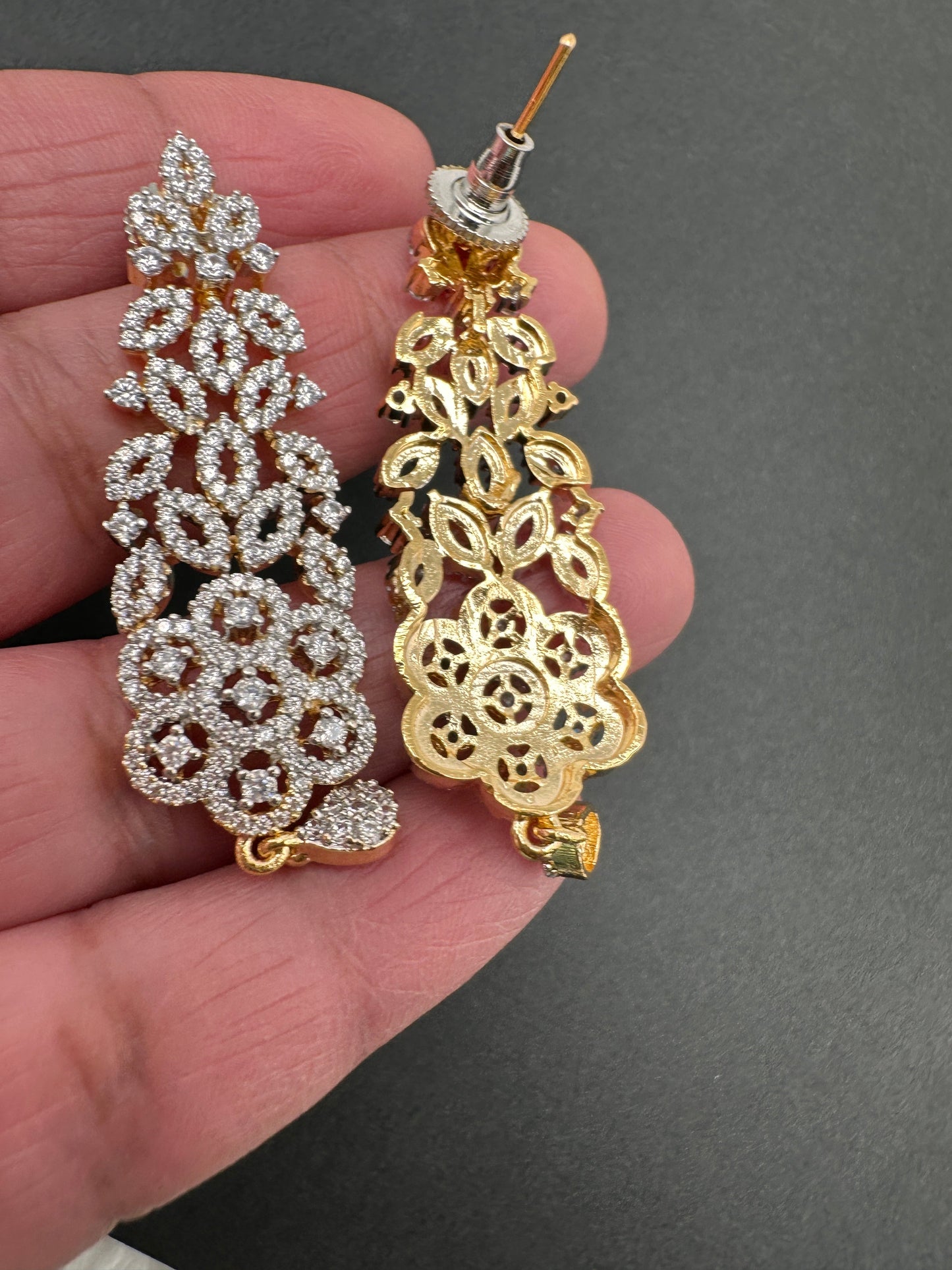 Elegant American Diamond Neckline Necklace