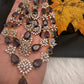 Doublet Double Layer AD Short Color Stone Necklace - Amethyst