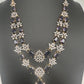 Doublet Double Layer AD Short Color Stone Necklace - Amethyst