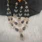 Doublet Double Layer AD Short Color Stone Necklace - Amethyst