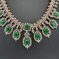 AD Dainty Color Short Necklace - Green