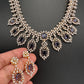 AD Dainty Color Short Necklace - Purple