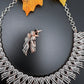 AD Neckline Rose Gold Neckline Statement Short Necklace