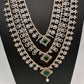 AD Emerald Multi Layer Long Necklace