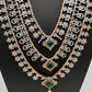 AD Emerald Multi Layer Long Necklace