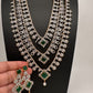 AD Emerald Multi Layer Long Necklace