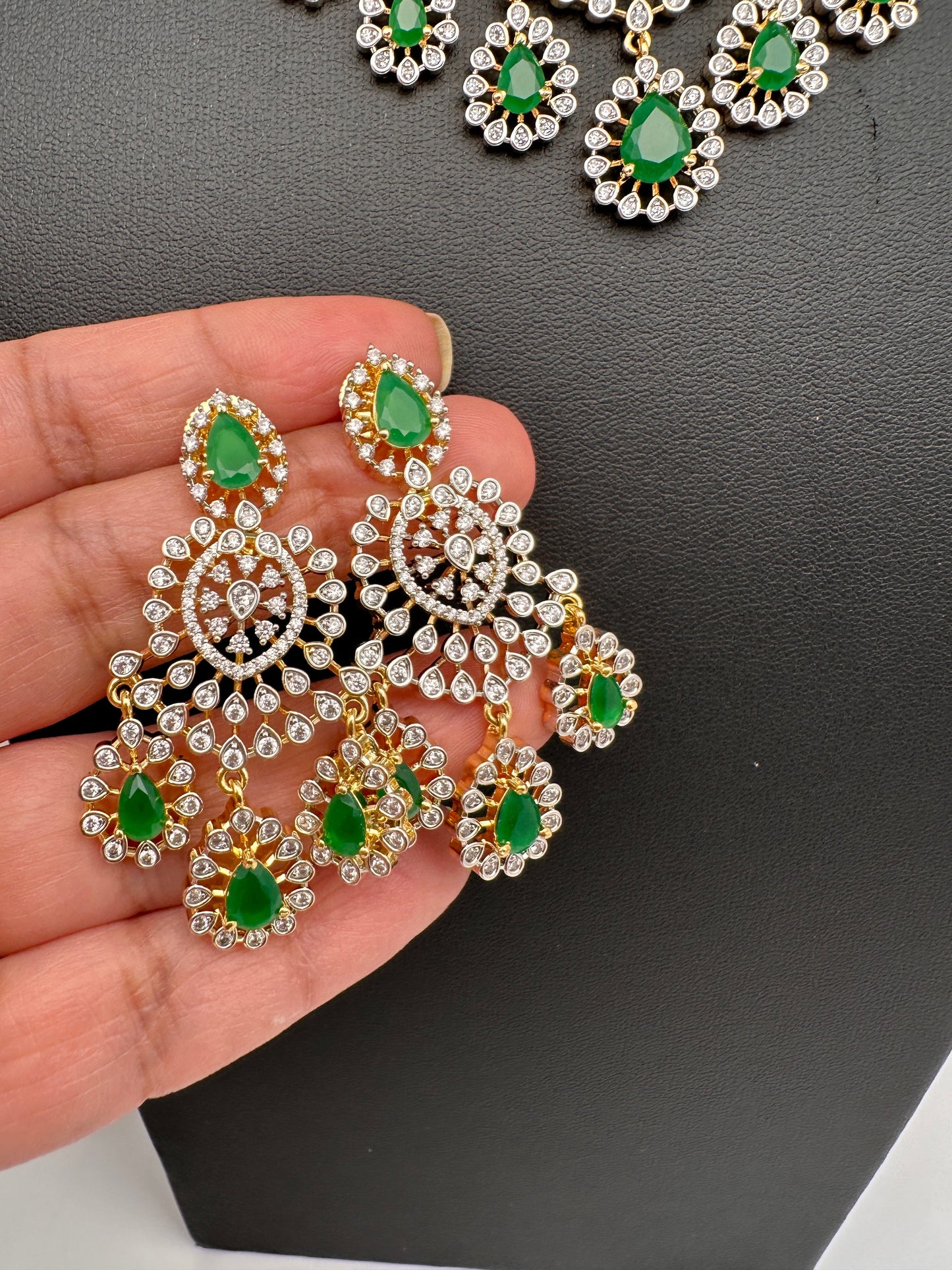 AD Color Short Necklace - Green