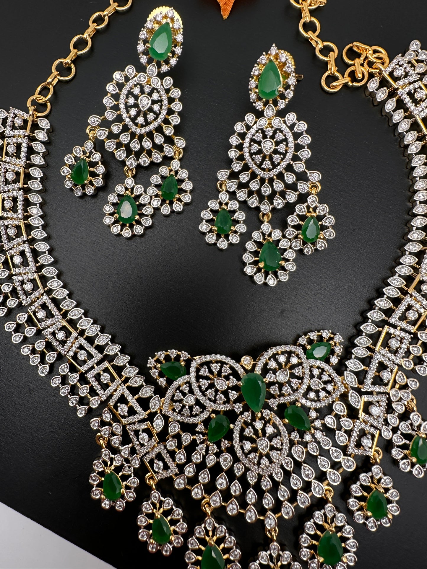 AD Color Short Necklace - Green