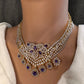 AD Color Short Necklace - Purple