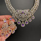 AD Color Short Necklace - Purple