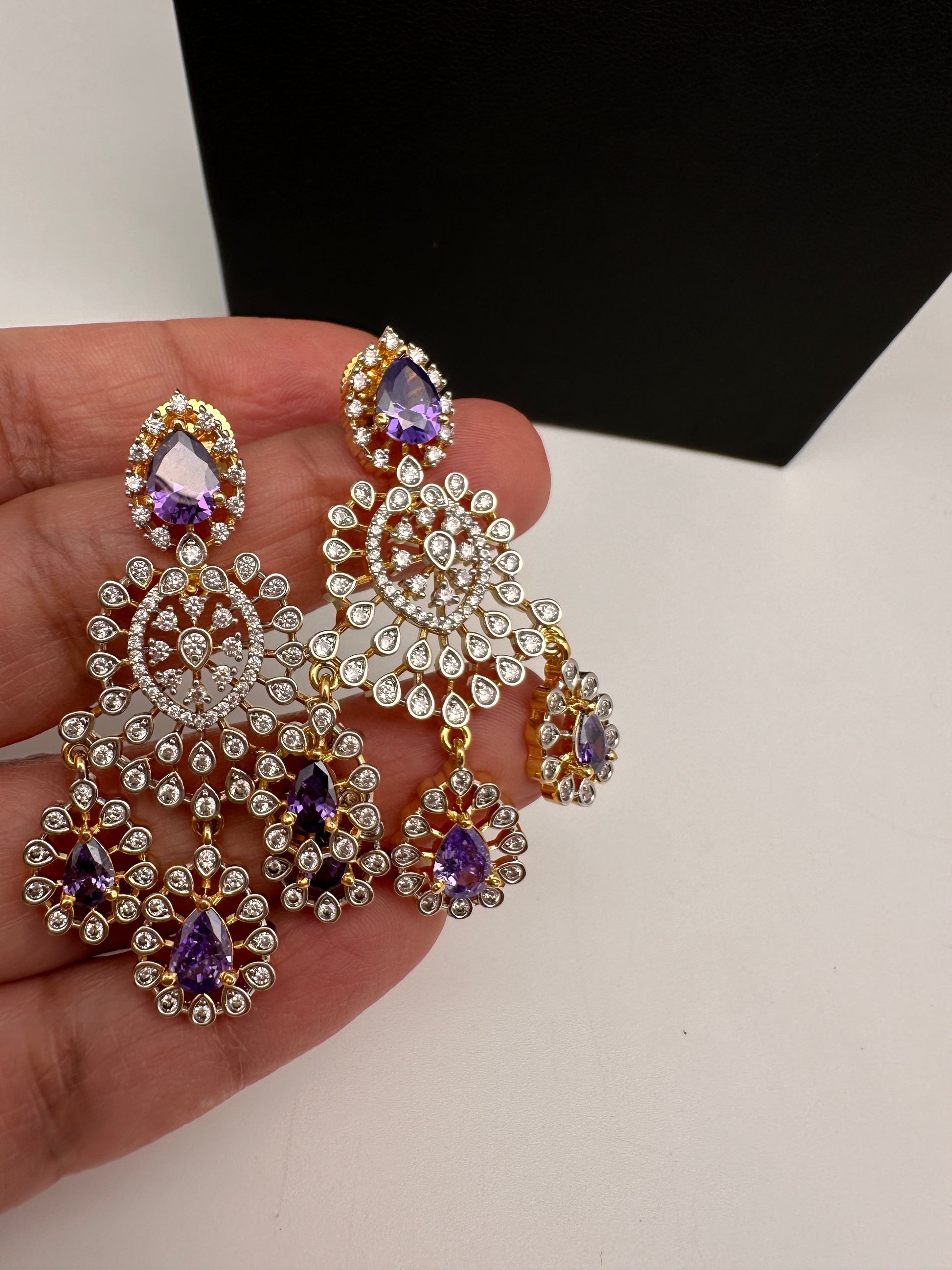AD Color Short Necklace - Purple