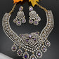 AD Color Short Necklace - Purple