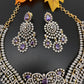 AD Color Short Necklace - Purple